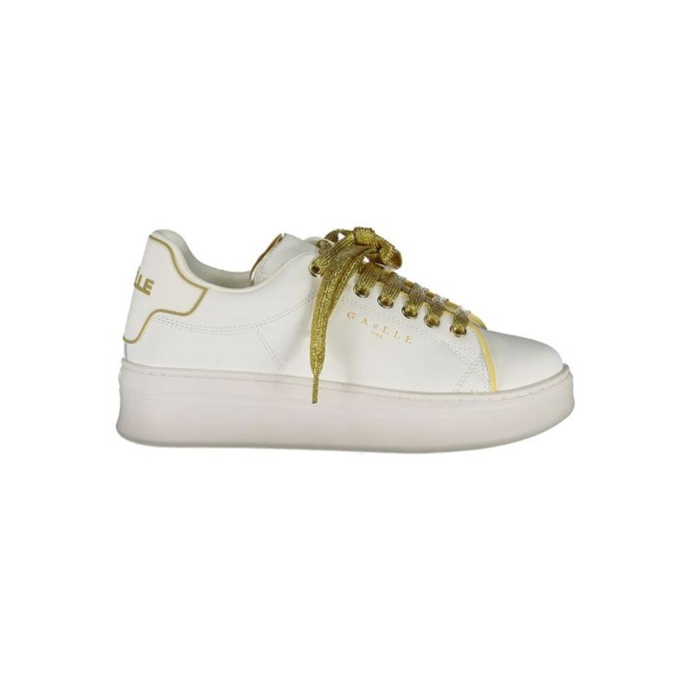 Gaelle Paris Bianco Polyurethane Women Women's Sneaker